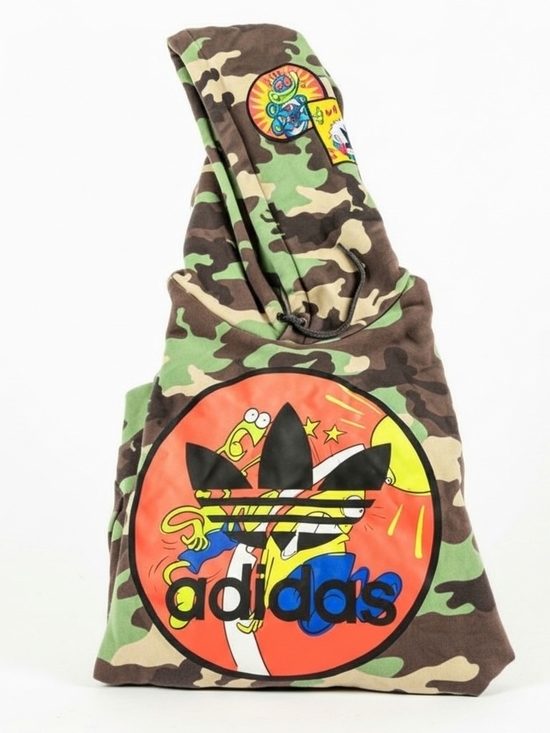 adidas Other - Adidas Originals x Jeremy Scott Camo Graphic Hoodie H53373 Multi - Rare Men's L